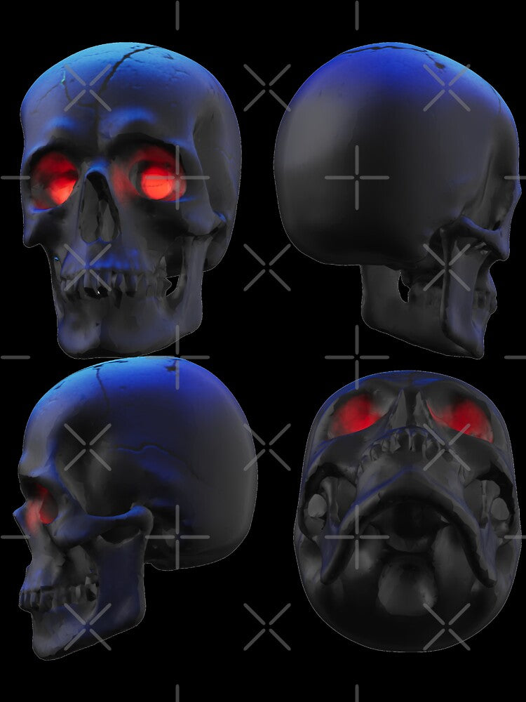 Glowing Eyes Skull (3D Art) by LumeSketch123 T-Shirts, Hoodie, Sweatshirt | BlankRebels.com (Image 3)