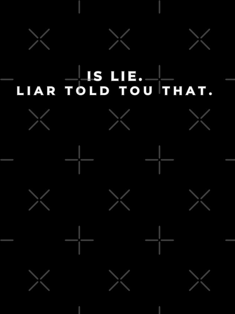Is Lie: Heated Rivalry Inspired Quote Graphic – Ilya Rozanov Funny Fan Art by WolfBirdDesigns