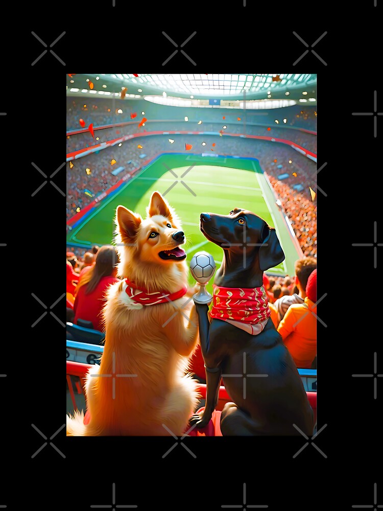 Two dogs in stadium by Creative Visualize