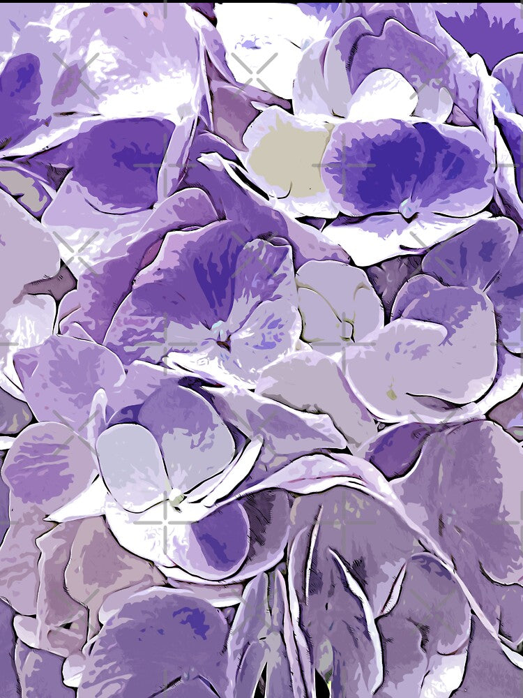 Hydrangea petals Flowers color art by artdragongift 15