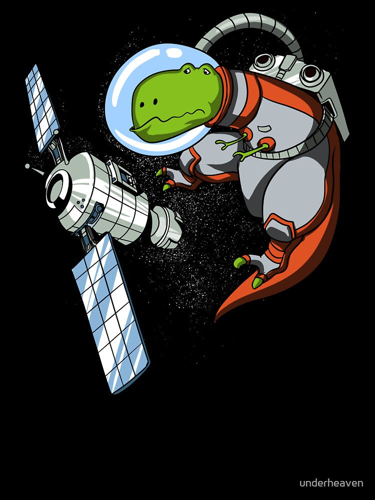 T-Rex Dinosaur Space Astronaut by underheaven T-Shirts, Hoodie, Sweatshirt | BlankRebels.com (Image 3)