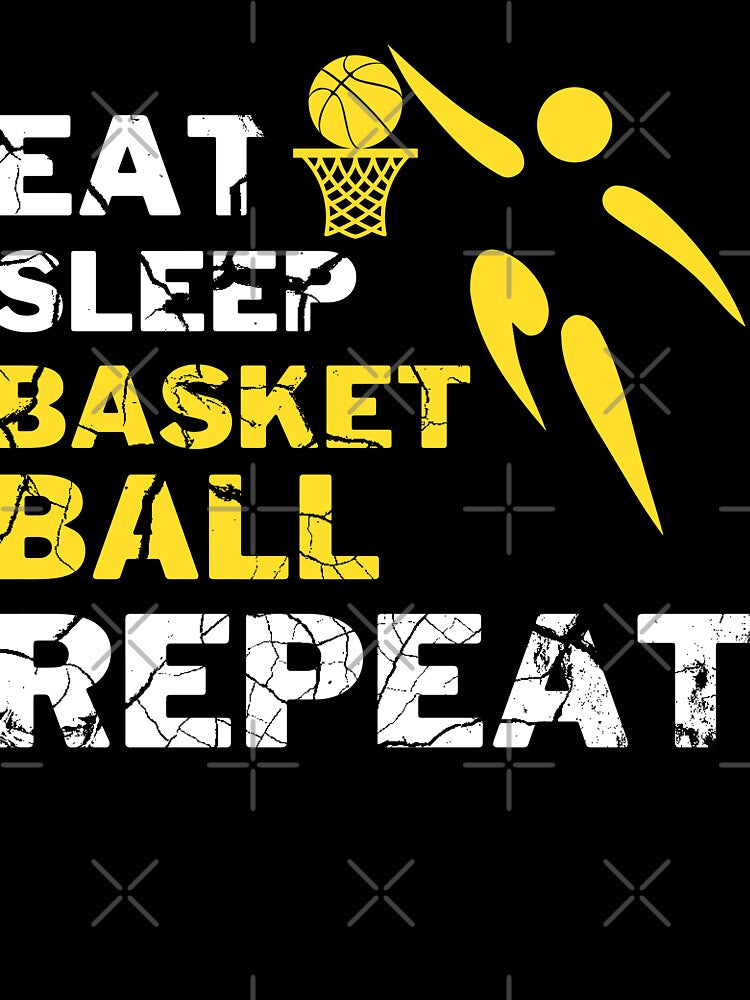 Eat Sleep Basketball Repeat by backham-design T-Shirts, Hoodie, Sweatshirt | BlankRebels.com (Image 3)