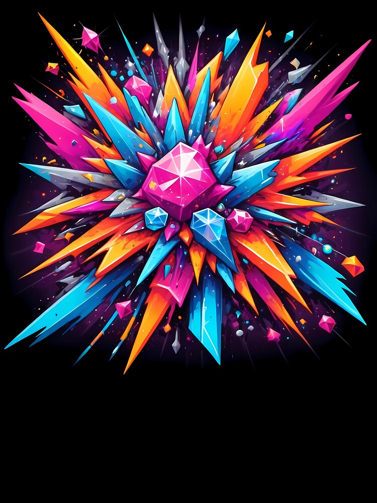Abstract Art: Crystals #3 by Malloy.rocks T-Shirts, Hoodie, Sweatshirt | BlankRebels.com (Image 3)