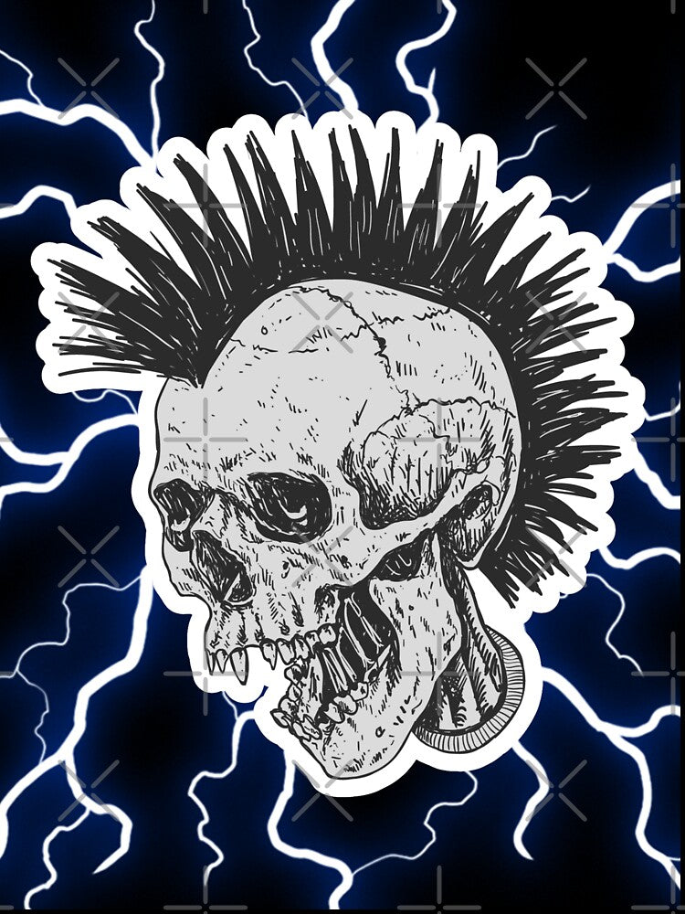Thunder Lightning Skull Graphic by MotionWaves T-Shirts, Hoodie, Sweatshirt | BlankRebels.com (Image 3)
