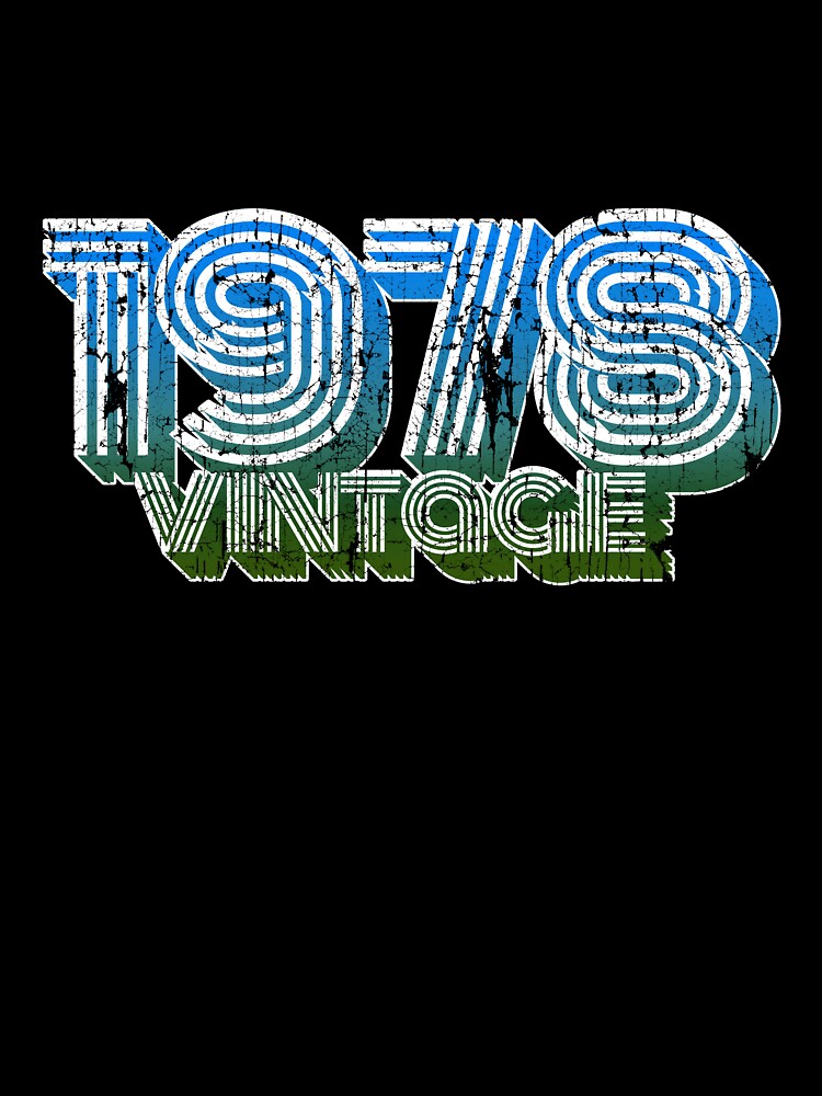 Vintage 70s 40th Birthday T Shirt Oldschool 1978 Mom Gift by roarr Hoodie, Sweatshirt | BlankRebels.com (Image 3)