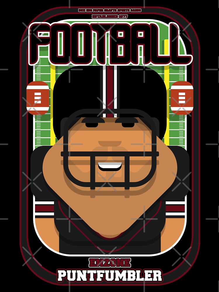 American Football Black and Maroon - Enzone Puntfumbler - Seba version by boxedspaper T-Shirts, Hoodie, Sweatshirt (Image 3)