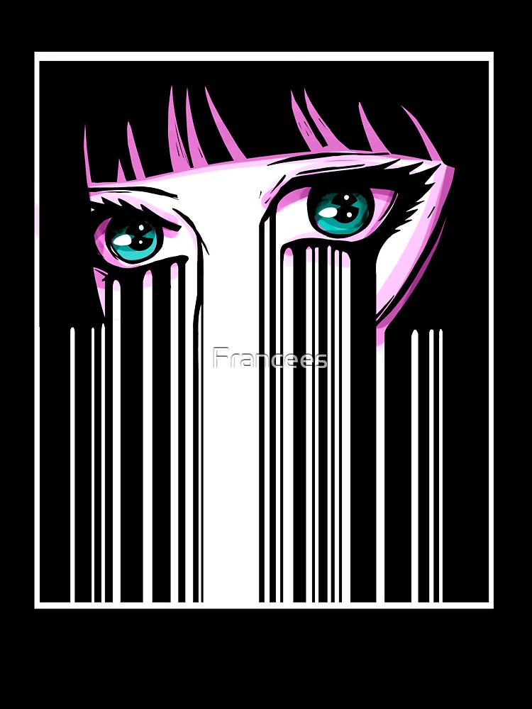 Anime eyes Japan Vaporwave by Fran Fryberg
