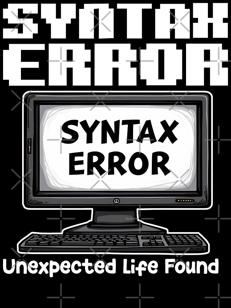 SYNTAX ERROR: UNEXPEXTED LIFE FOUND - CODING GIFT by KEF Custom T-Shirts, Hoodie, Sweatshirt | BlankRebels.com (Image 3)