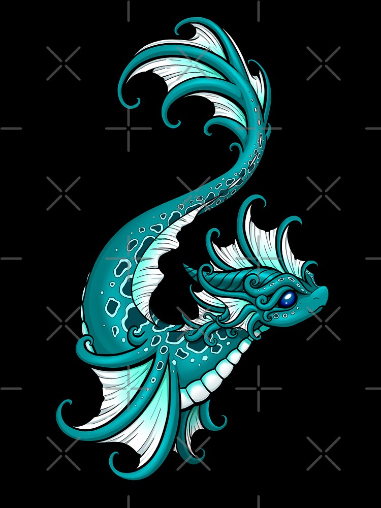 Water Dragon by Dragons and Beasties T-Shirts, Hoodie, Sweatshirt | BlankRebels.com (Image 3)
