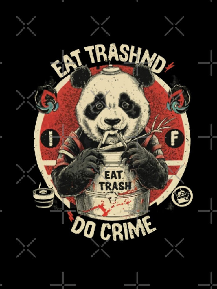 "Eat trash do crime".funny panda lovers design . by Obinne T-Shirts, Hoodie, Sweatshirt | BlankRebels.com (Image 3)