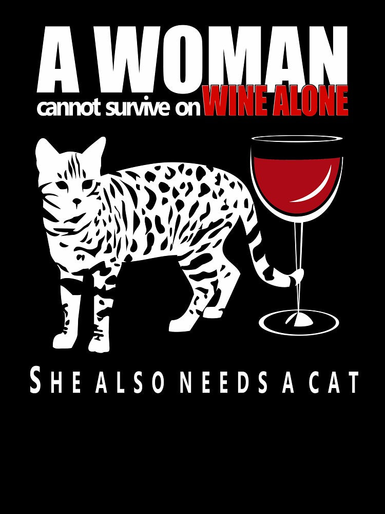 Bengal Cat and Wine | NickerStickers® on Redbubble by NickerStickers T-Shirts, Hoodie, Sweatshirt | BlankRebels.com (Image 3)