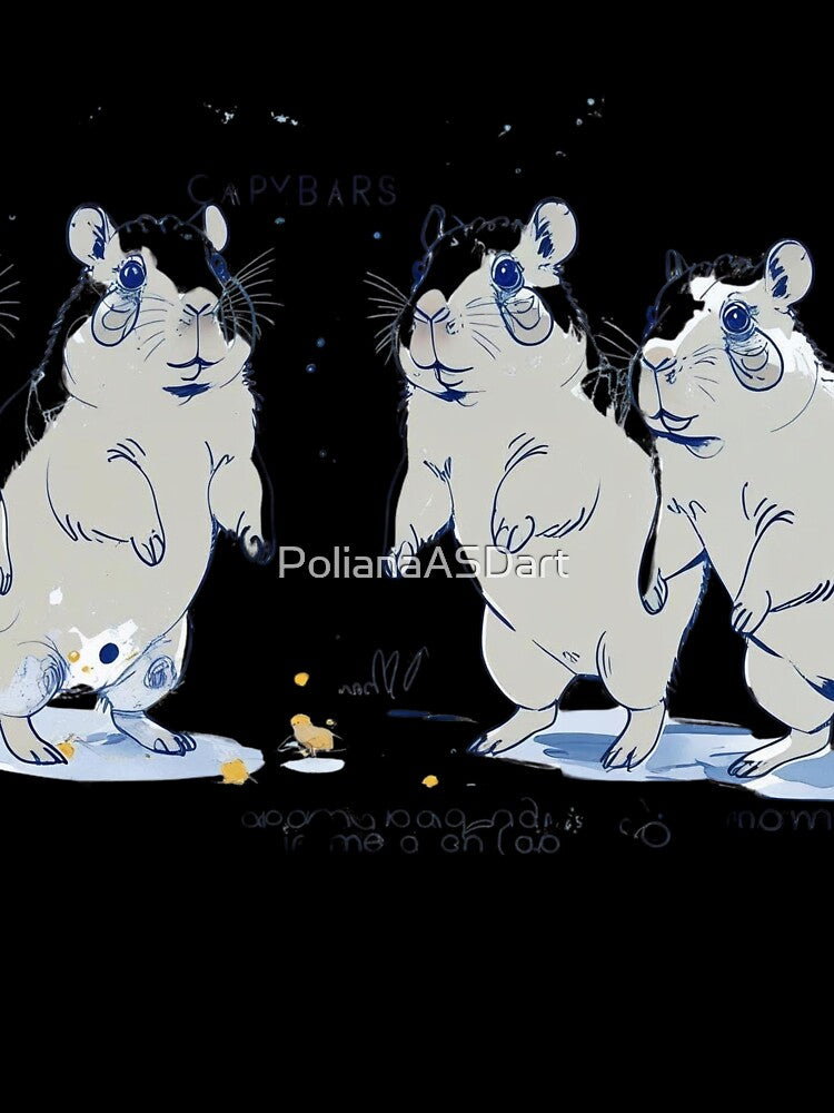 Capybara Conversation by Poliana ASDart by PolianaASDart T-Shirts, Hoodie, Sweatshirt | BlankRebels.com (Image 3)