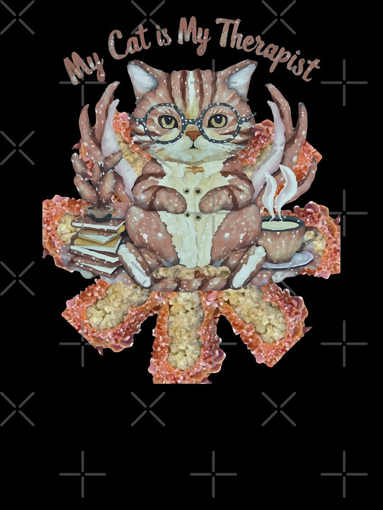 My Cat is My Therapist with Vanadinite by ArtDesignTp T-Shirts, Hoodie, Sweatshirt | BlankRebels.com (Image 3)