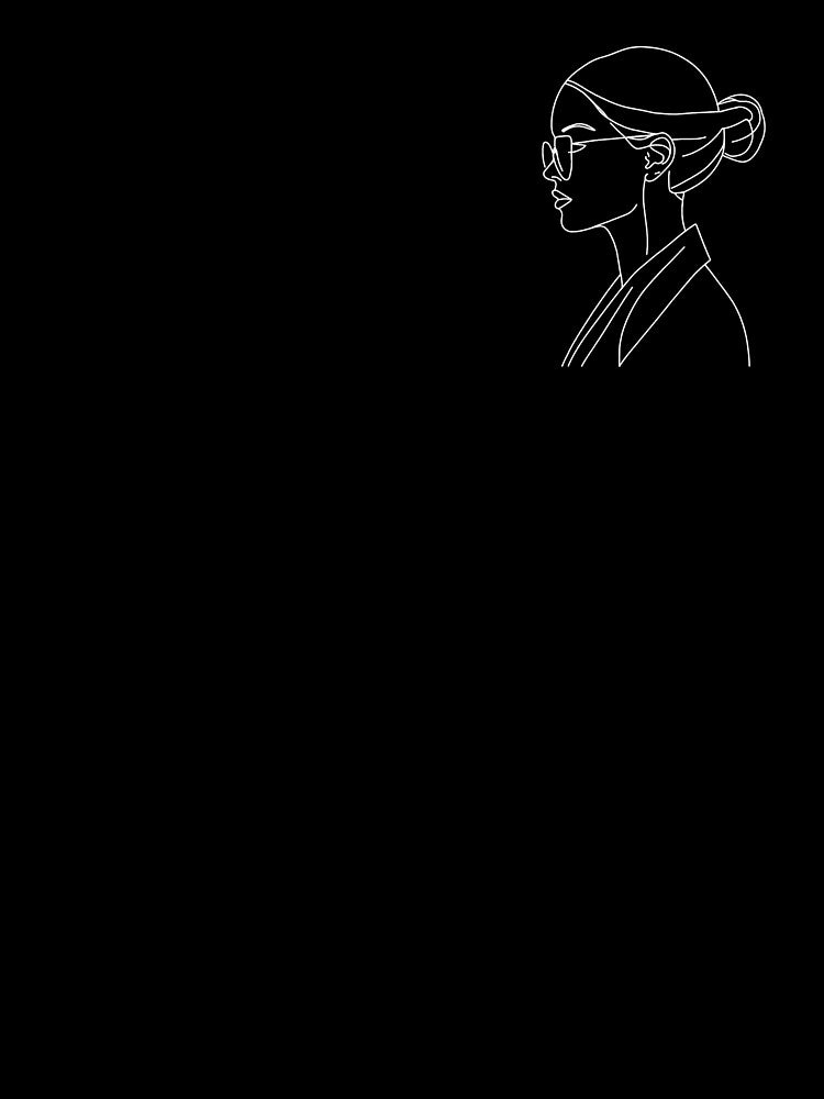 Female Profile – Minimal Art T-Shirts, Hoodie, Sweatshirt