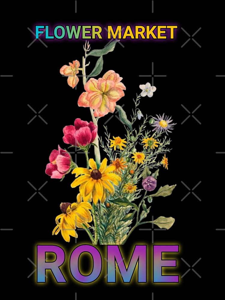 "FLOWER MARKET ITALY ". Funny Flower Design by Obinne T-Shirts, Hoodie, Sweatshirt | BlankRebels.com (Image 3)