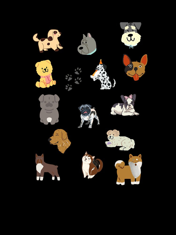 Watercolor Funny Dog Pack by Echo Aesthetics T-Shirts, Hoodie, Sweatshirt | BlankRebels.com (Image 3)