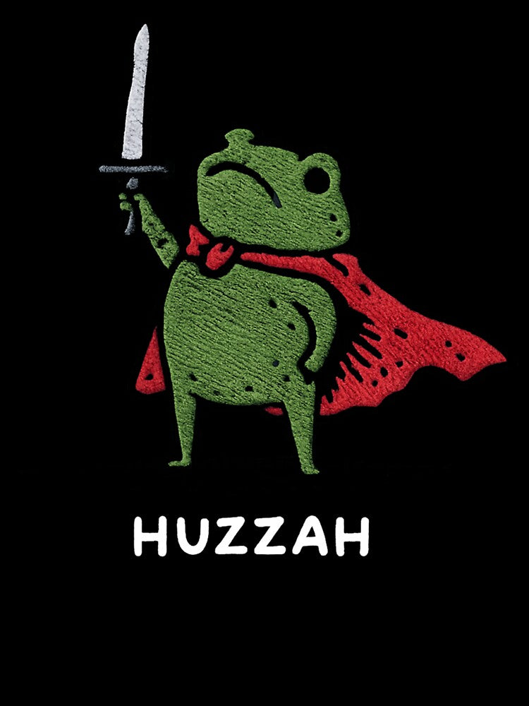Huzzah Frog Knight Funny Sword Meme Quote by laszlosaobere T-Shirts, Hoodie, Sweatshirt | BlankRebels.com (Image 3)