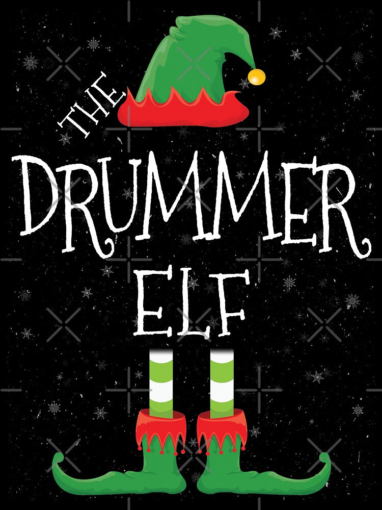 Drummer Elf Family Matching Christmas Group Funny Gift by DavisHasari T-Shirts, Hoodie, Sweatshirt (Image 3)