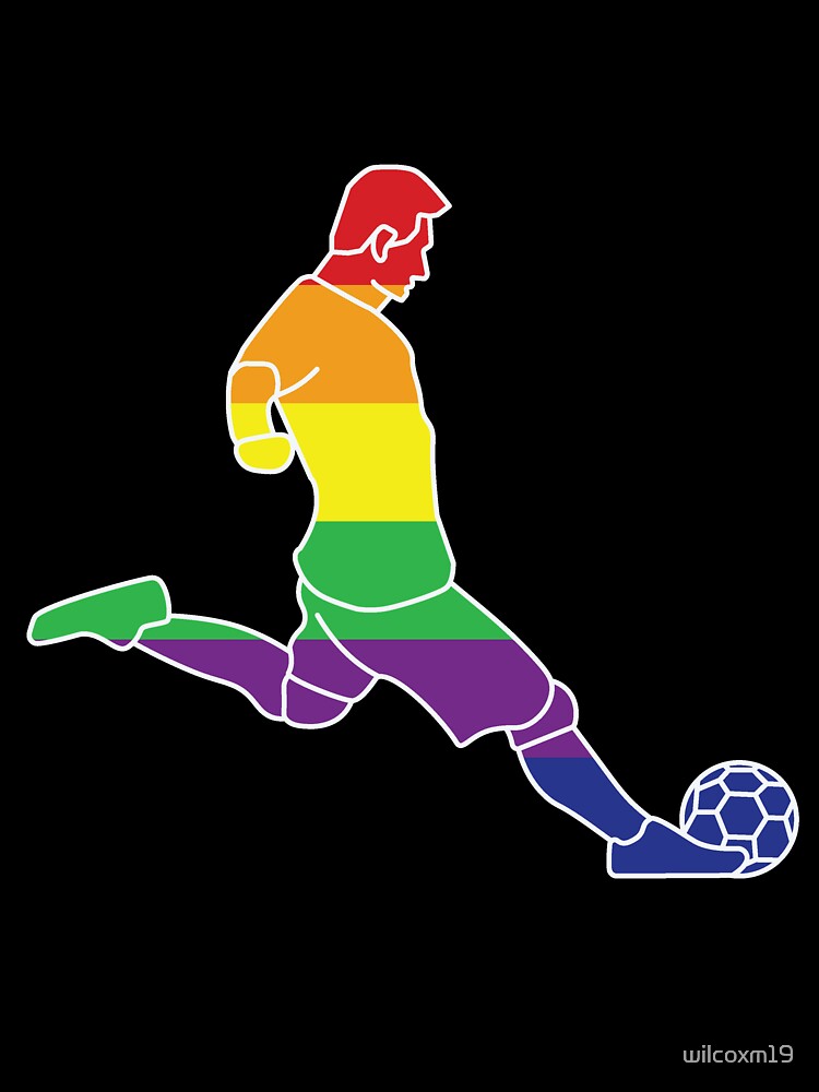Rainbow Soccer Player by wilcoxm19