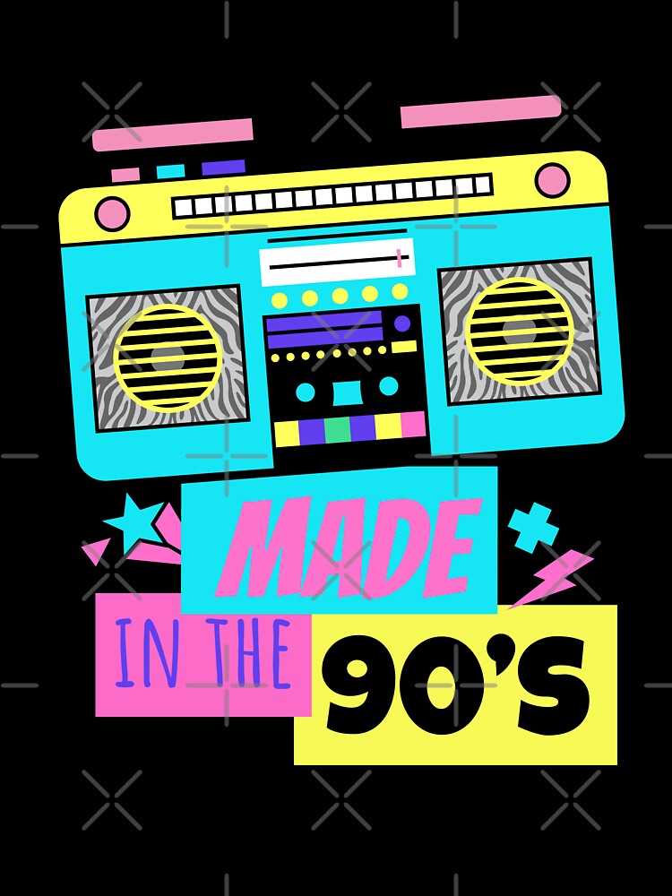 Made In the 90's -  Old School BoomBox 90s Design by onjcdesign