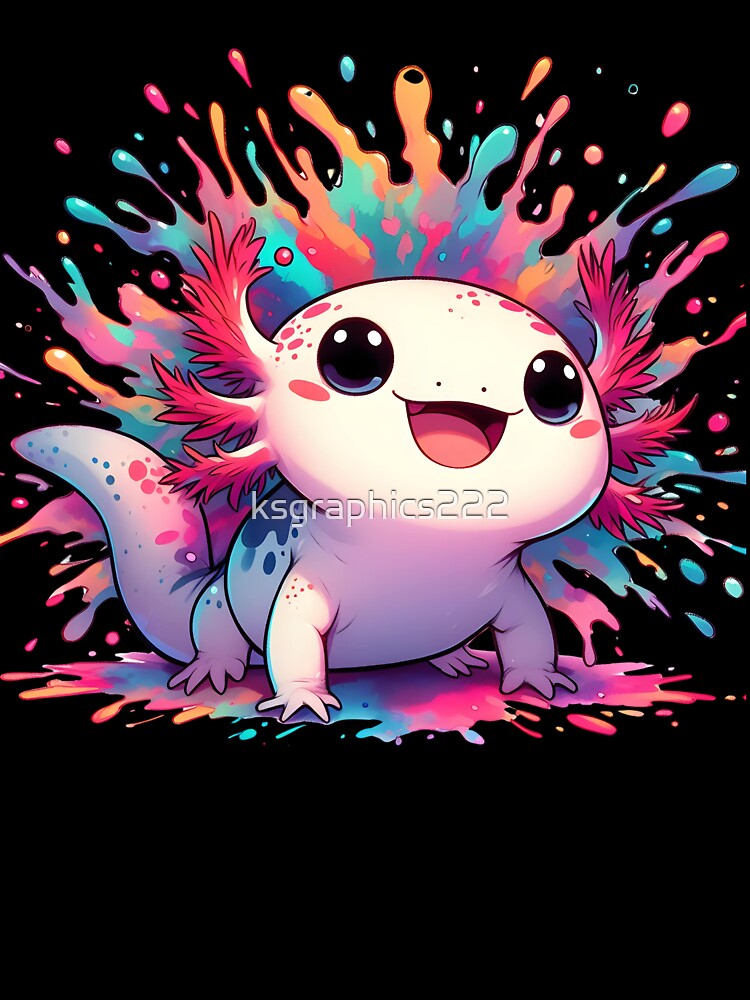 Axolotl Art #101 | Axolotl Lovers by ksgraphics222 T-Shirts, Hoodie, Sweatshirt | BlankRebels.com (Image 3)