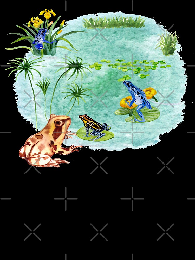 Watercolor Frog by virilamissa T-Shirts, Hoodie, Sweatshirt | BlankRebels.com (Image 3)