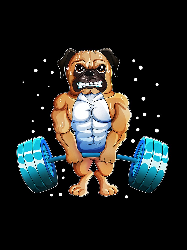 PUG WEIGHTLIFTING WORKOUT DOG OWNER EXERCISING by sobriowslen T-Shirts, Hoodie, Sweatshirt | BlankRebels.com (Image 3)