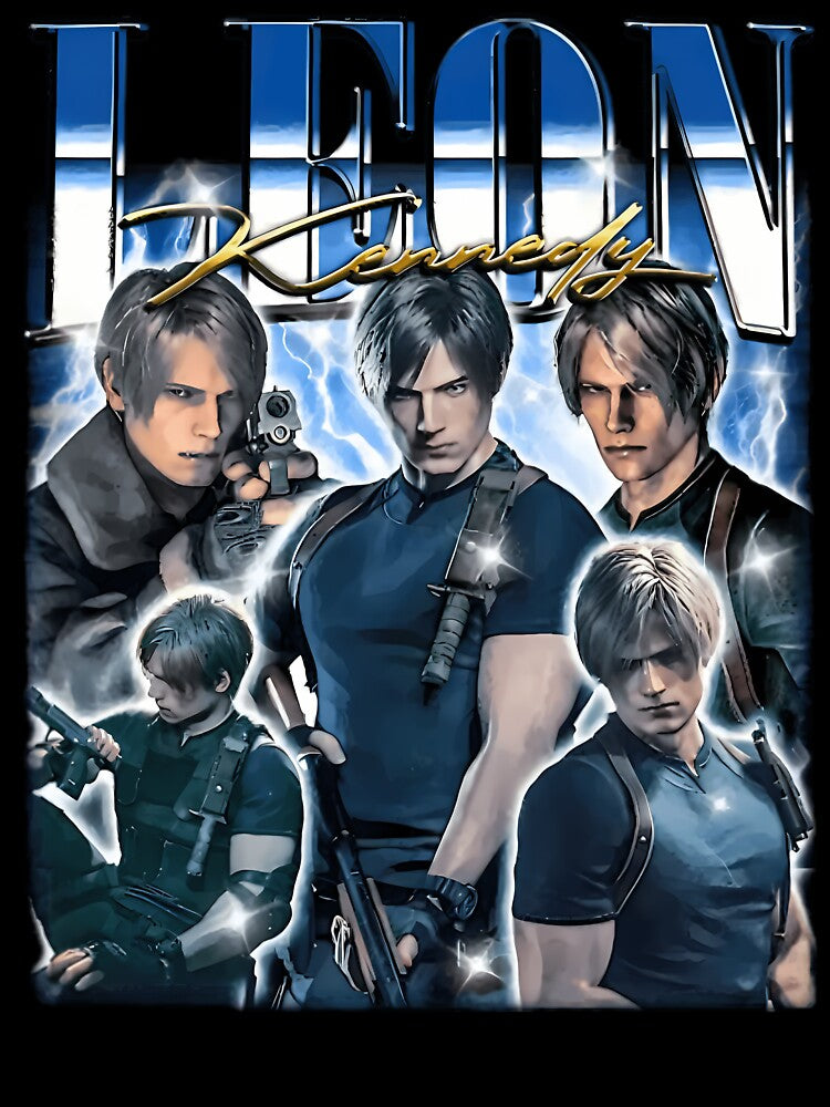 Leon Scott Kennedy Bootleg Vintage by JacynthePrice T-Shirts, Hoodie, Sweatshirt | BlankRebels.com (Image 3)