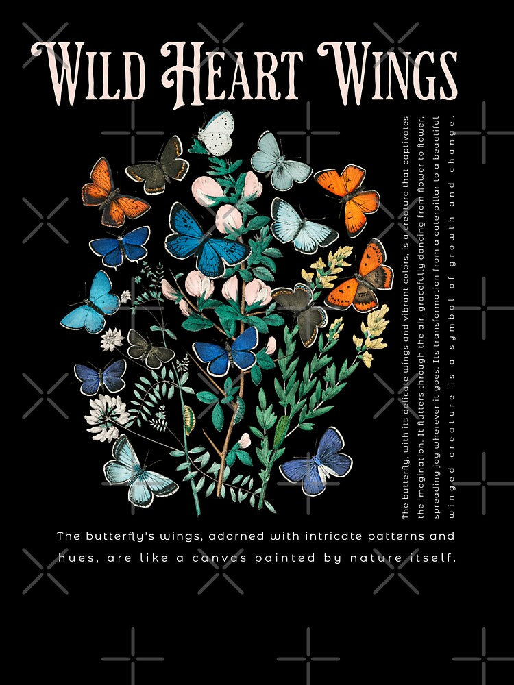 Enjoy The Butterflies Wild Heartly Wings Butterfly Lover by Odetee T-Shirts, Hoodie, Sweatshirt | BlankRebels.com (Image 3)