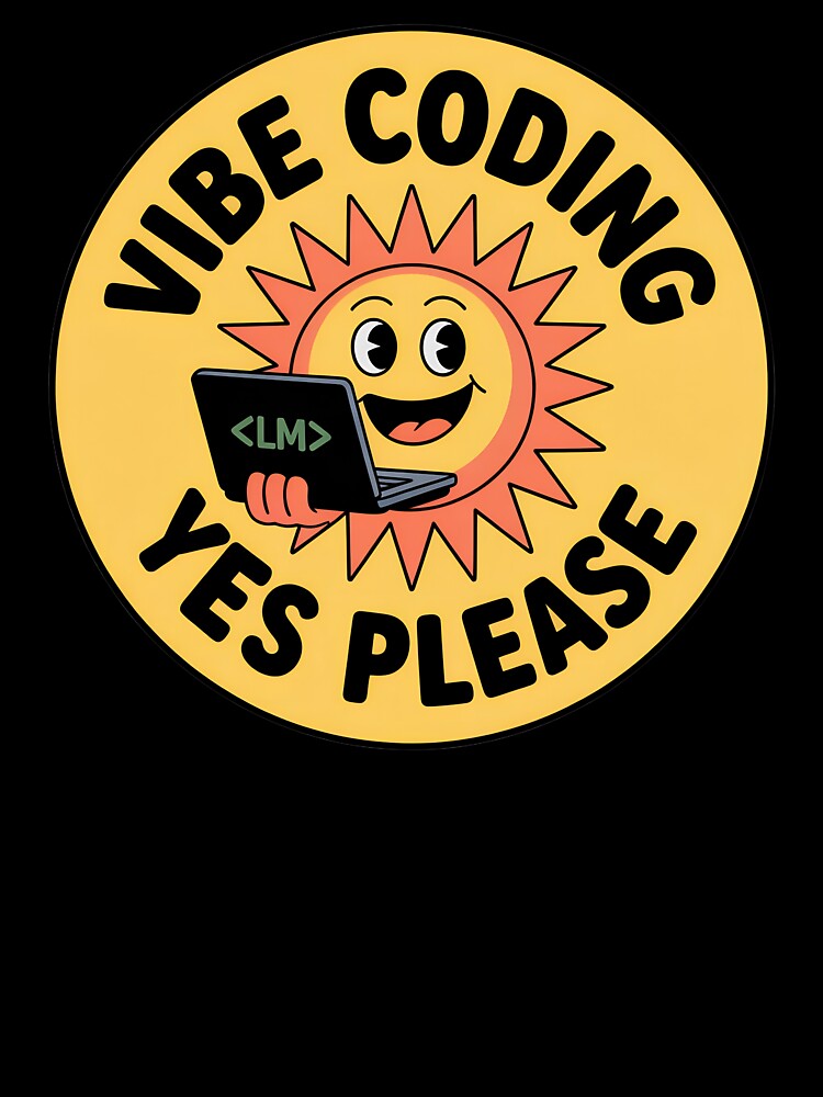 Vibe Coding Yes Please – Happy Sun Programmer  Design by VividOrganica T-Shirts, Hoodie, Sweatshirt (Image 3)