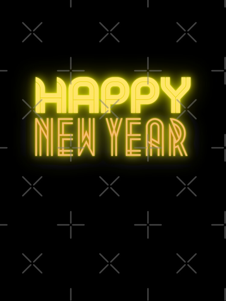 Happy New Year Orange Neon Style by trendingatees T-Shirts, Hoodie, Sweatshirt | BlankRebels.com (Image 3)