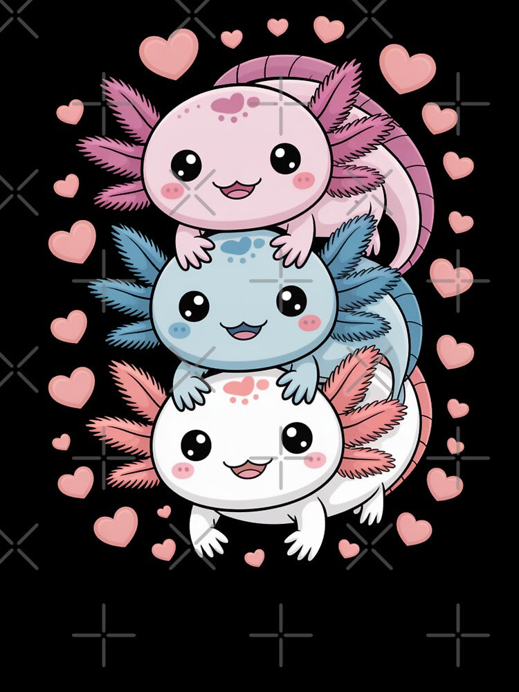 Axolotl Pile Cute Axolotl Lover by Gogetgiggles T-Shirts, Hoodie, Sweatshirt | BlankRebels.com (Image 3)