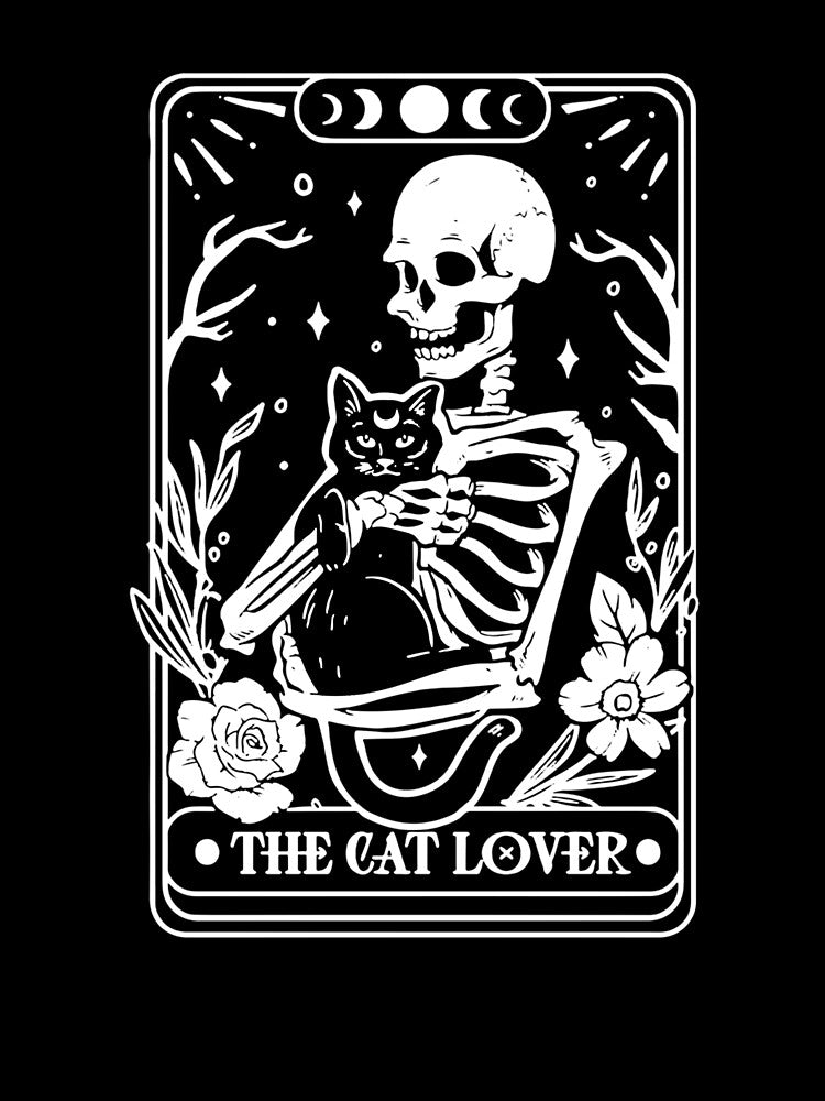 Tarot Card Skeleton The Black Cat Lovers Halloween Costume by taaddison50 T-Shirts, Hoodie, Sweatshirt (Image 3)