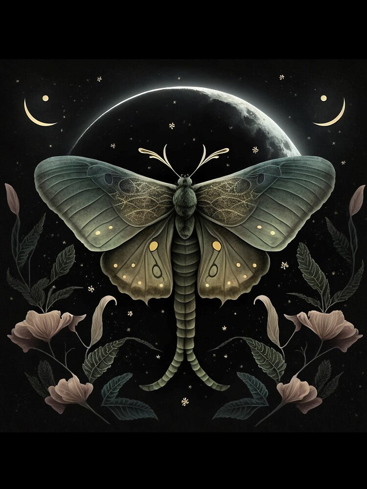 Lunar Luminance: Moths in Moonlight by Celestial Charm Co T-Shirts, Hoodie, Sweatshirt | BlankRebels.com (Image 3)