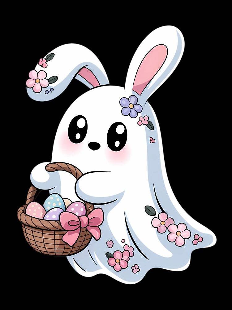 Cute Ghost Bunny Ghost Rabbit Easter Day Rabbit Lover by VENOM0RIOT T-Shirts, Hoodie, Sweatshirt | BlankRebels.com (Image 3)