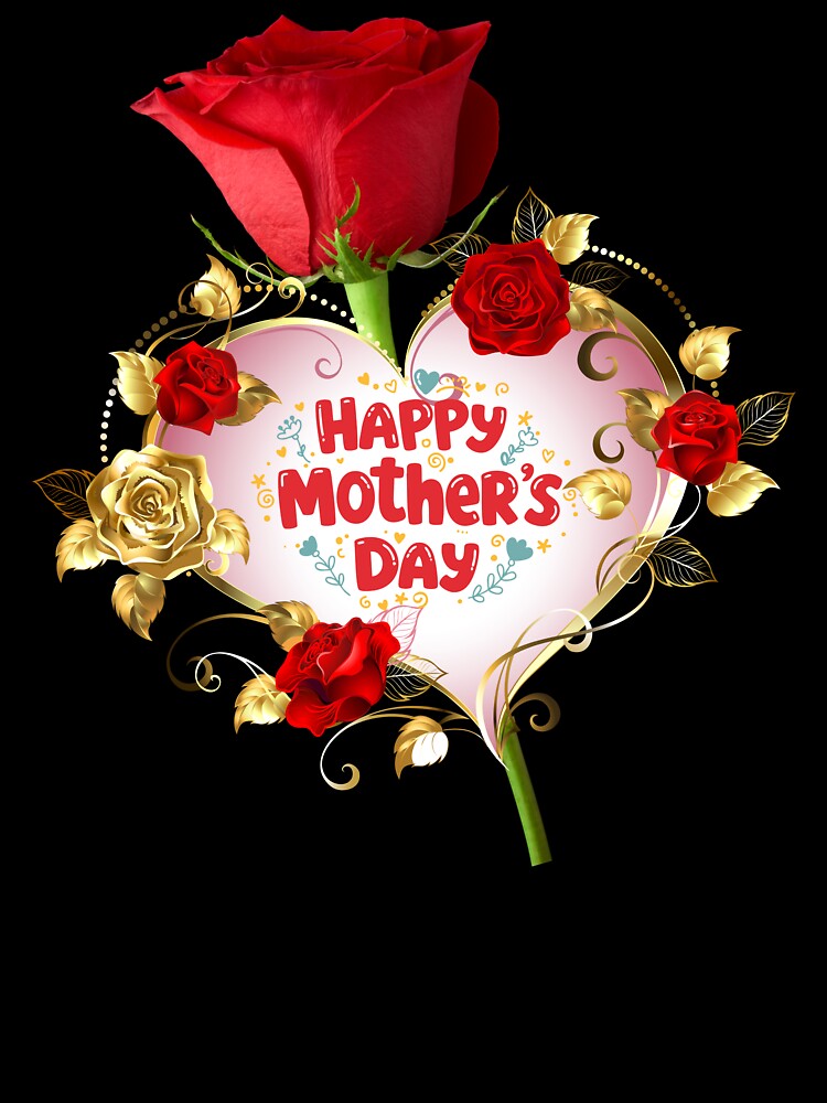 Red Rose Heart Mom – Elegant Mother's Day 2026 by OLYUS T-Shirts, Hoodie, Sweatshirt | BlankRebels.com (Image 3)
