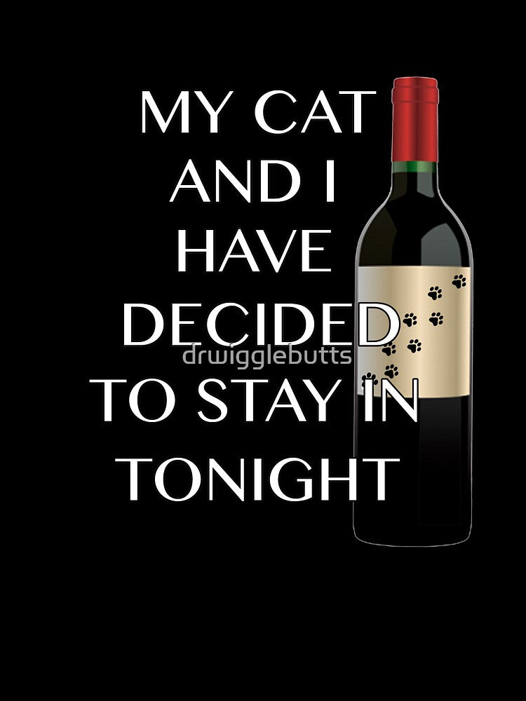 Funny CaDesign My Cat And I Are Staying In by drwigglebutts T-Shirts, Hoodie, Sweatshirt | BlankRebels.com (Image 3)