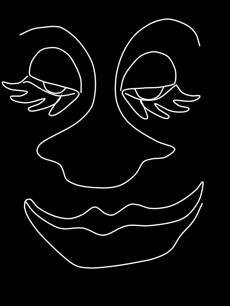 One Line Face Drawing by artago T-Shirts, Hoodie, Sweatshirt | BlankRebels.com (Image 3)