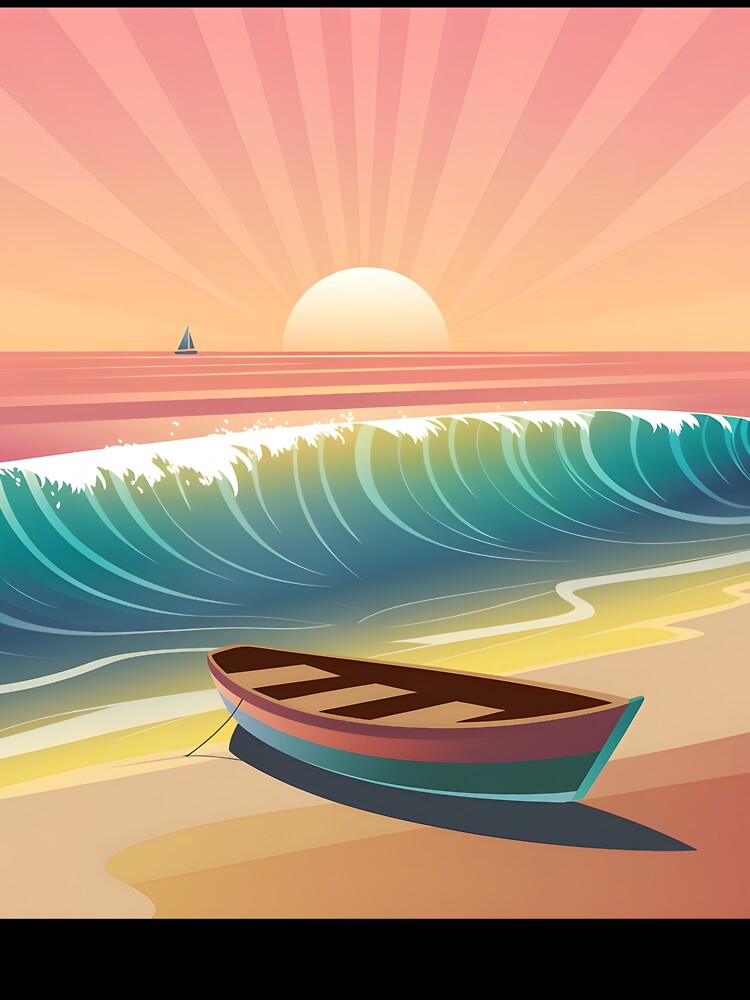 Sunset On The Beach In Sopot by wzetart T-Shirts, Hoodie, Sweatshirt | BlankRebels.com (Image 3)