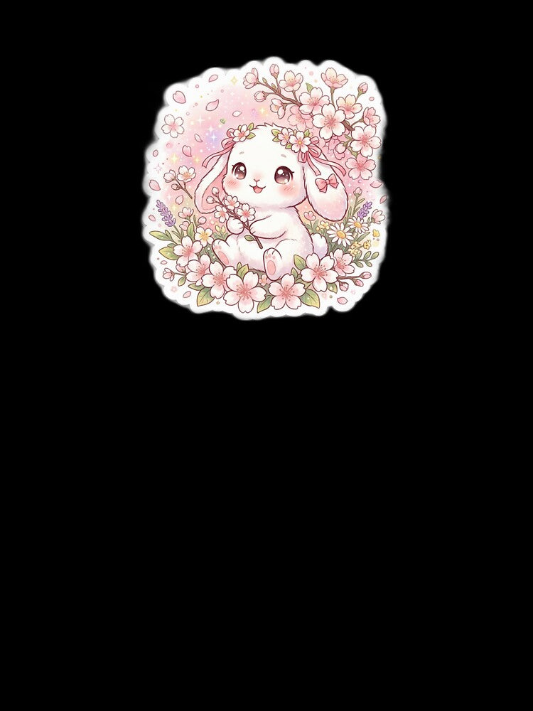 Kawaii Bunny Spring - Cute Flower Sticker by Glitchfab