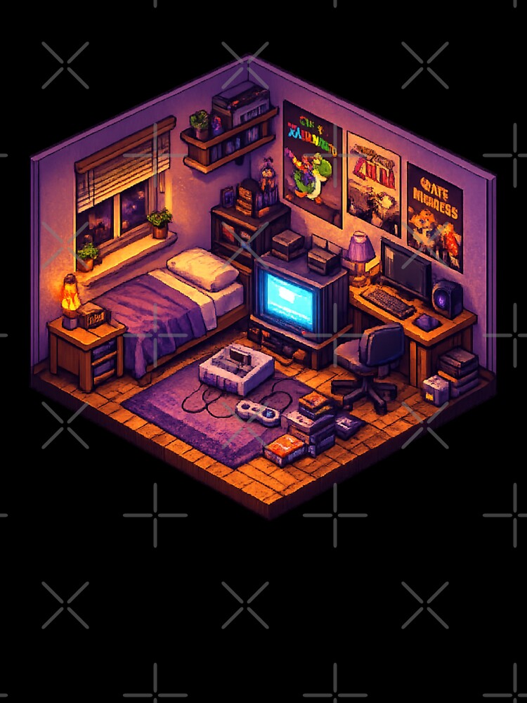 Retro Gaming Pixel Room T-Shirts, Hoodie, Sweatshirt
