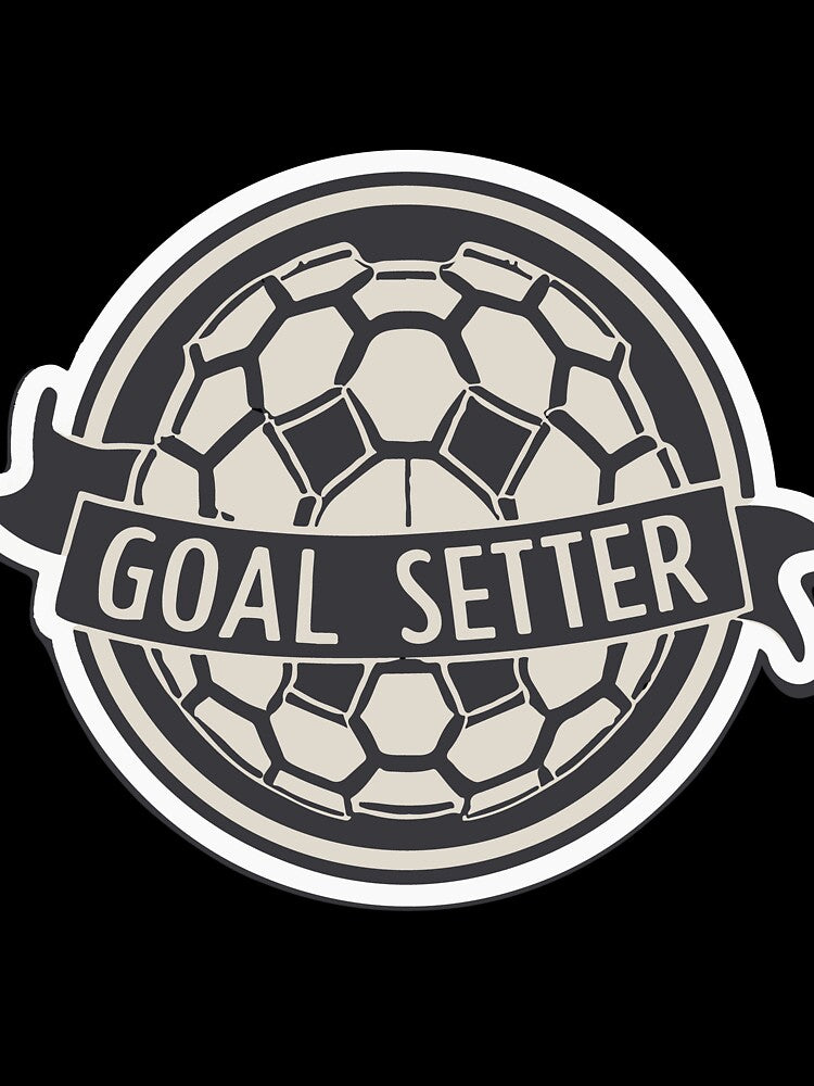 Goal Setter Soccer Ball Monochrome Sticker by NiftyWrx