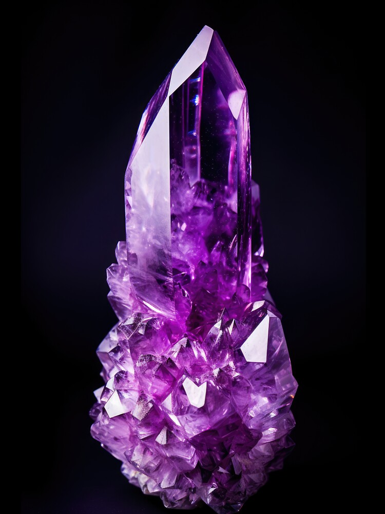 Amethyst 01 Healing Crystal by mhfoto T-Shirts, Hoodie, Sweatshirt | BlankRebels.com (Image 3)
