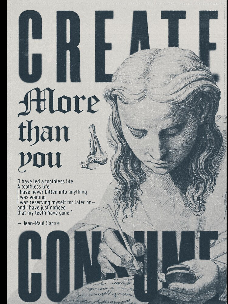 Create More than you Consume Poster by ArtemisBosch