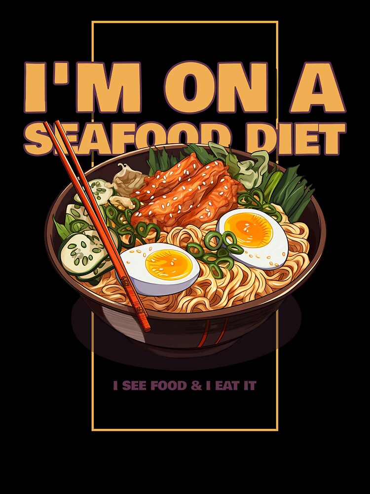 I'm on a Seafood Diet I See Food & I Eat It Food And Recipe T-shirt by LamountTees Hoodie, Sweatshirt (Image 3)
