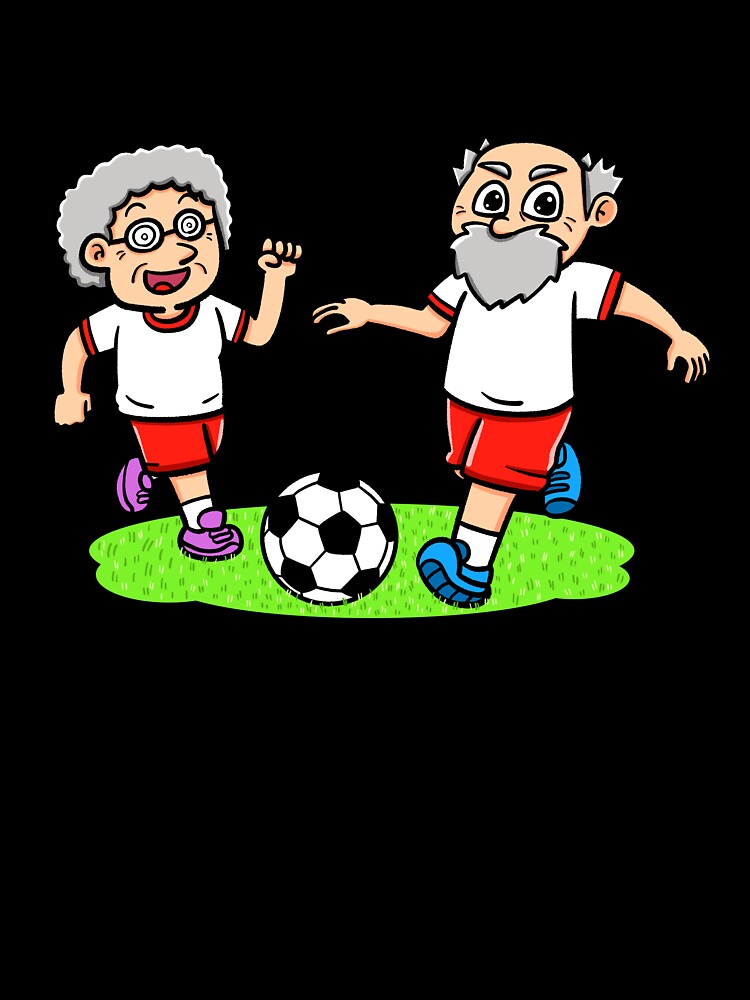 Senior soccer sports match by bubboboon