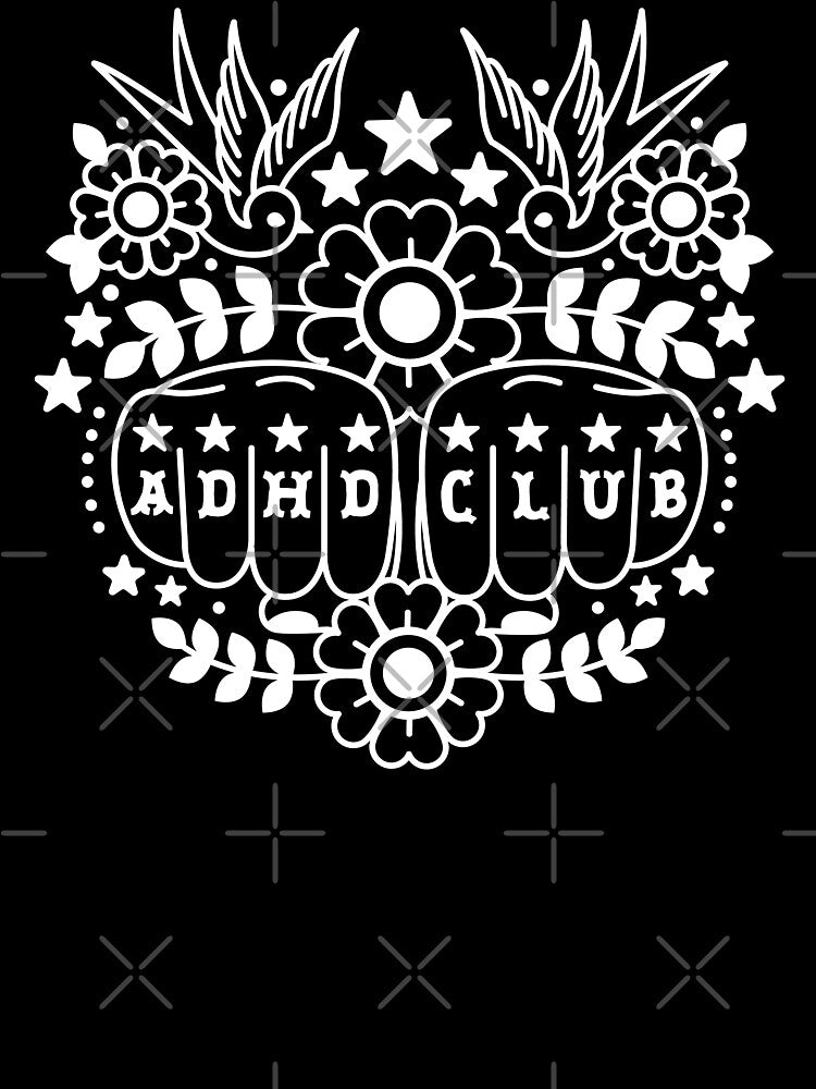 ADHD Club Neurodivergent Pride by musingtreeart T-Shirts, Hoodie, Sweatshirt | BlankRebels.com (Image 3)