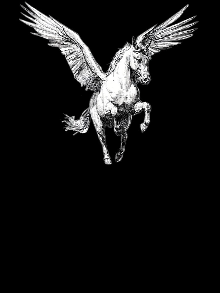 Pencil drawing of Pegasus by SanchillShop