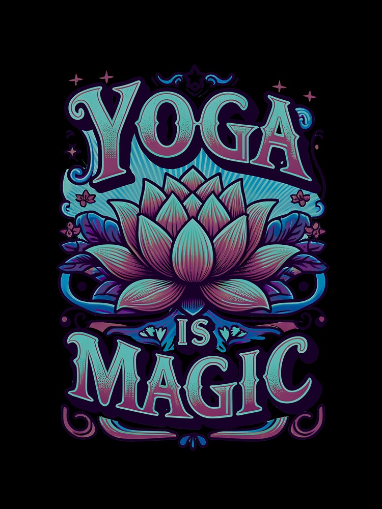 Yoga is Magic Lotus Flower by SacredTemple888 T-Shirts, Hoodie, Sweatshirt | BlankRebels.com (Image 3)