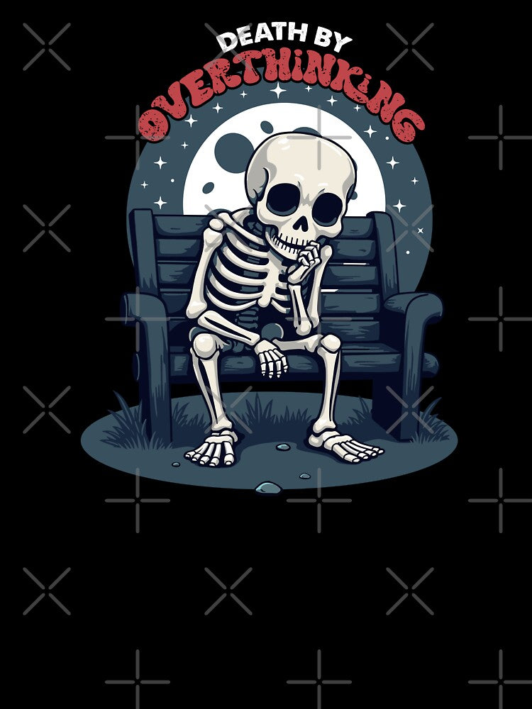 Dead by Overthinking – Humorous & Relatable Design by PixelCraftBD T-Shirts, Hoodie, Sweatshirt | BlankRebels.com (Image 3)